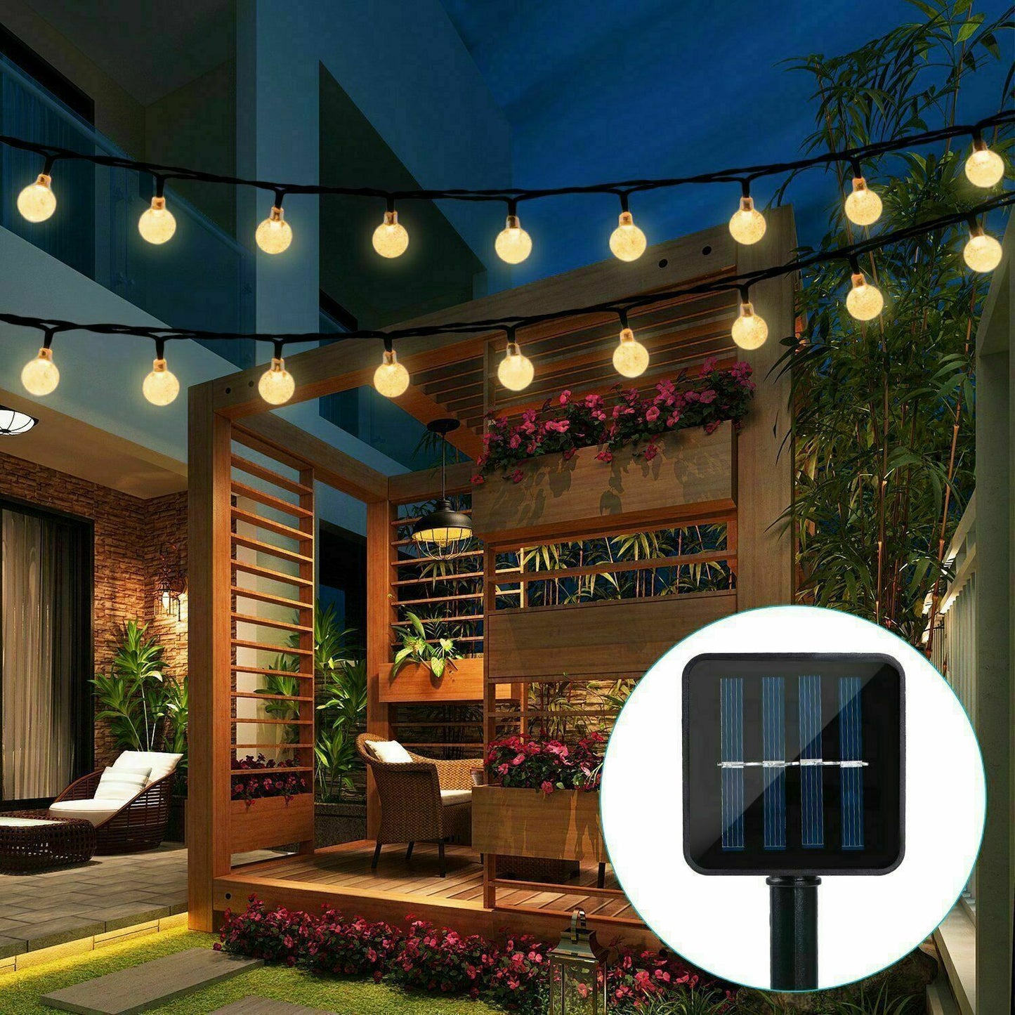 30 LED Solar Light Bulb